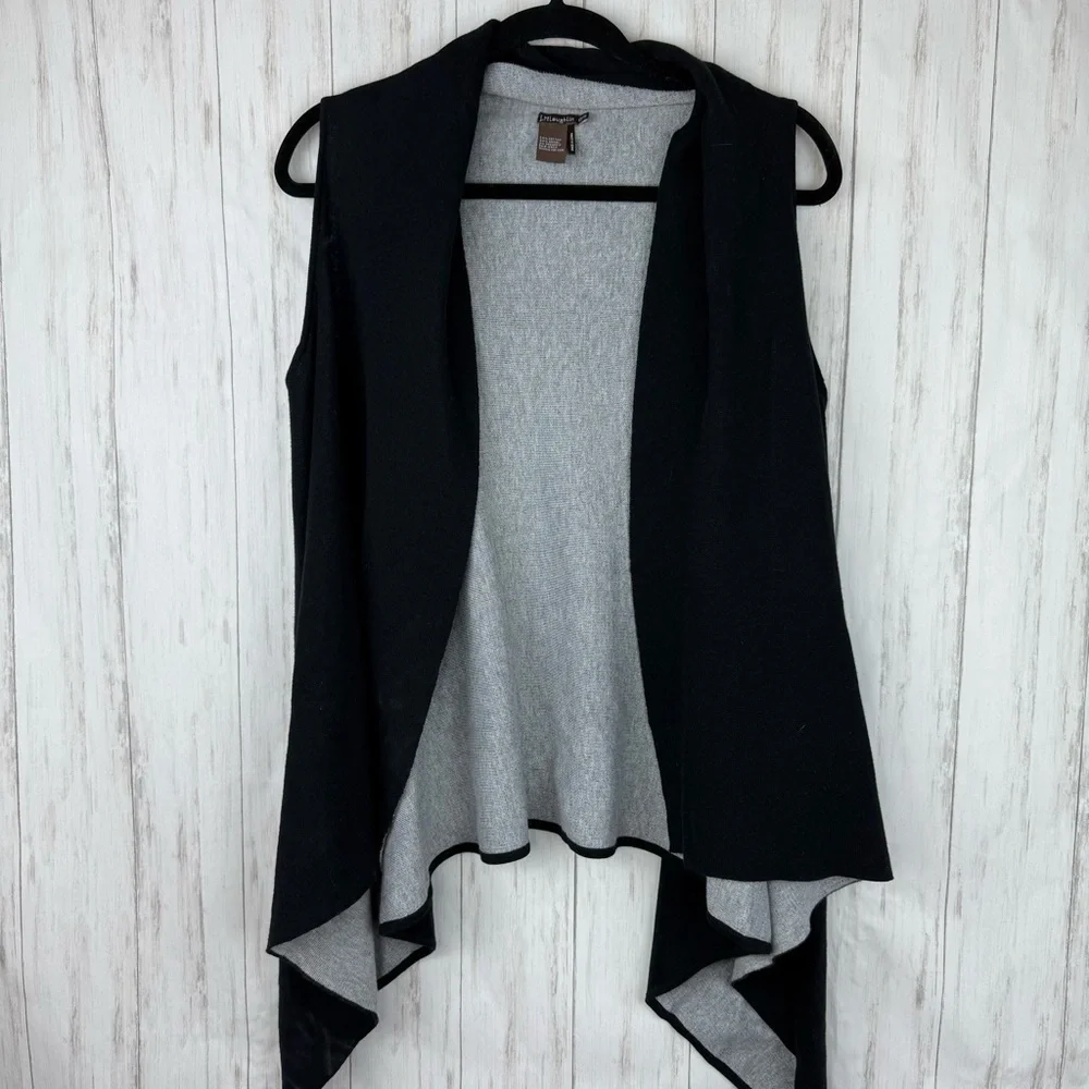 J McLaughlin Black and Gray Women's Sweater Vest